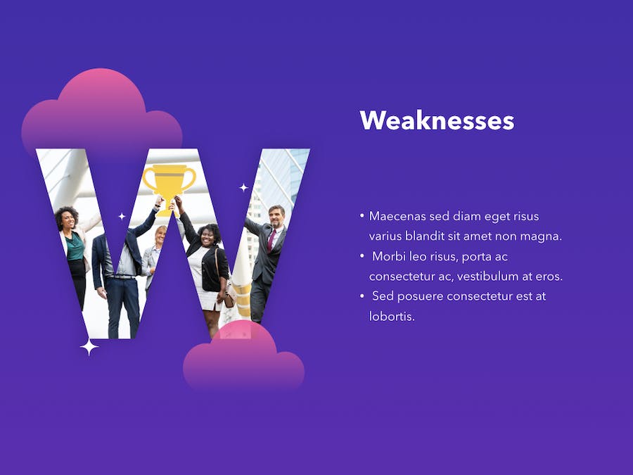 SWOT分析企业员工获奖瞬间keynote模板 - PPT派 SWOT分析企业员工获奖瞬间keynote模板 - PPT派