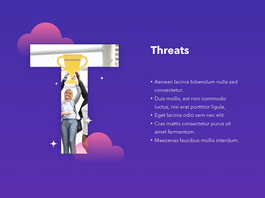 SWOT分析企业员工获奖瞬间keynote模板 - PPT派 SWOT分析企业员工获奖瞬间keynote模板 - PPT派