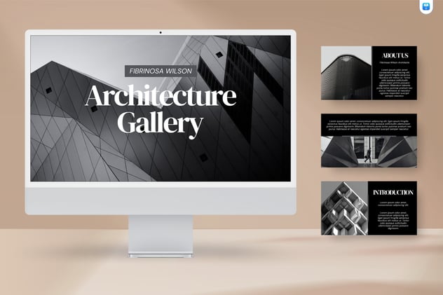 建筑设计作品集项目展览Keynote模板 - PPT派