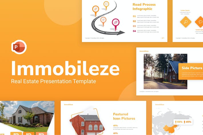 房地产租售行业PPT模板 - PPT派