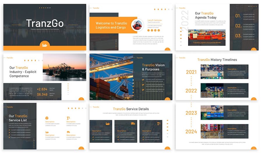 TRANZGO-物流-PowerPoint-模板 - PPT派 TRANZGO-物流-PowerPoint-模板 - PPT派