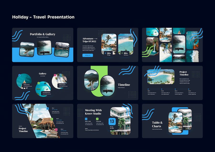度假旅游出行策划Keynote模板 - PPT派 度假旅游出行策划Keynote模板 - PPT派