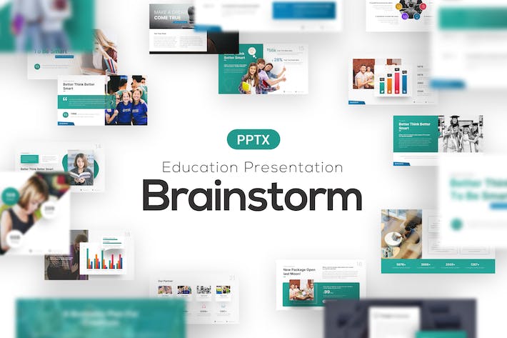 头脑风暴教学方案PPT模板 - PPT派