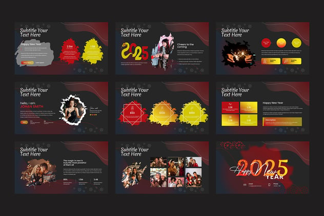 新年快乐派对活动策划keynote模板 - PPT派 新年快乐派对活动策划keynote模板 - PPT派