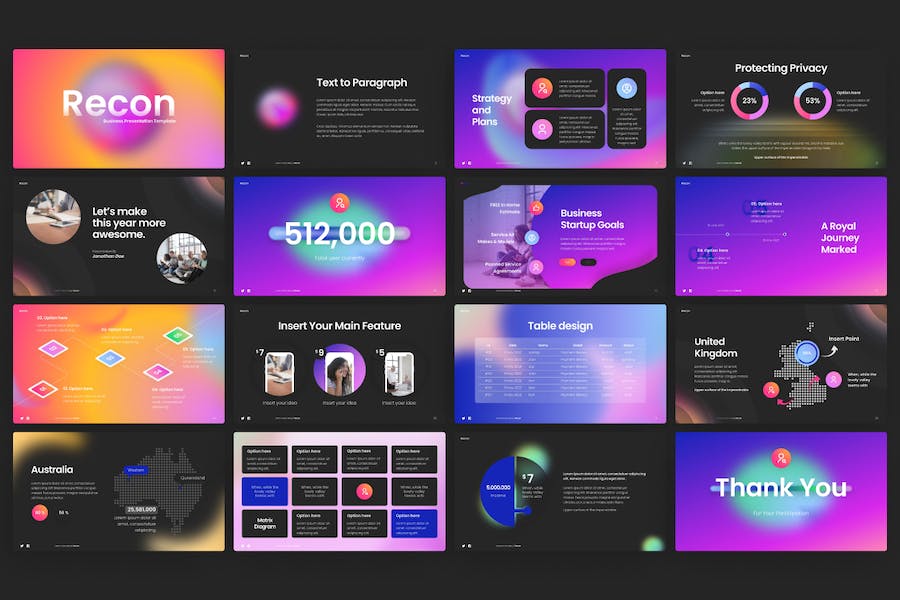 创意渐变虚幻背景多用途keynote模板 - PPT派 创意渐变虚幻背景多用途keynote模板 - PPT派