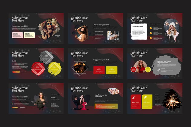 新年快乐派对活动策划keynote模板 - PPT派 新年快乐派对活动策划keynote模板 - PPT派