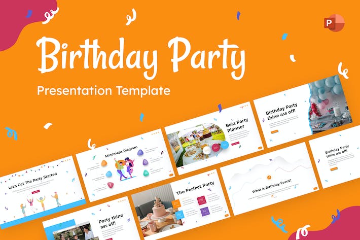 生日派对创意策划PPT模板 - PPT派