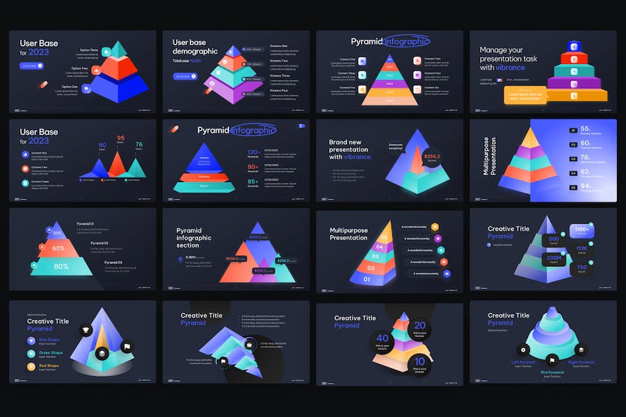 金字塔-信息图片-PowerPoint-模板 - PPT派 金字塔-信息图片-PowerPoint-模板 - PPT派