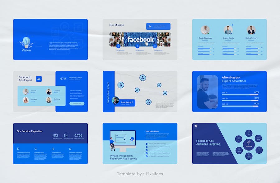 Facebook社交媒体运营推广Keynote模板 - PPT派 Facebook社交媒体运营推广Keynote模板 - PPT派