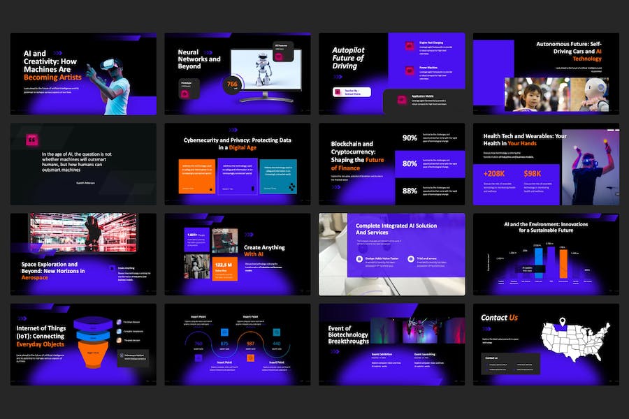 AI科技人工智能chatGPT大模型对话未来科技PPT模板 - PPT派 AI科技人工智能chatGPT大模型对话未来科技PPT模板 - PPT派