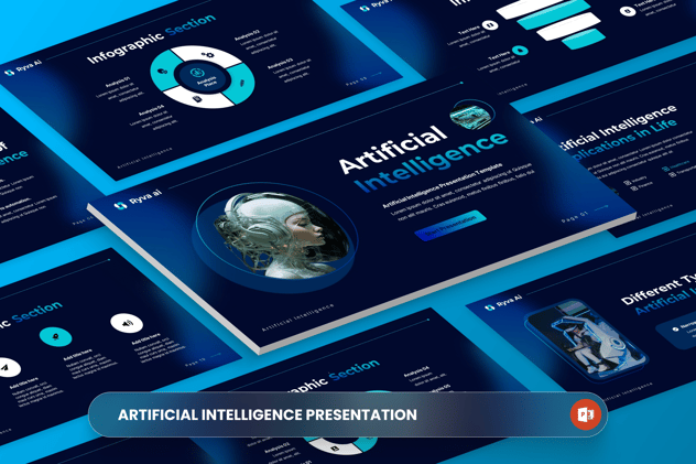 AI 人工智能PowerPoint模板 - PPT派
