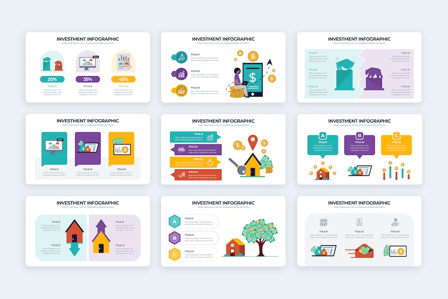 商业投资项目数据分析信息图PPT模板 - PPT派 商业投资项目数据分析信息图PPT模板 - PPT派