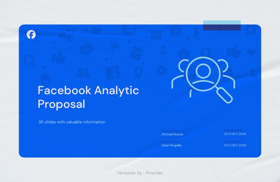 Facebook社交媒体运营推广Keynote模板 - PPT派 Facebook社交媒体运营推广Keynote模板 - PPT派