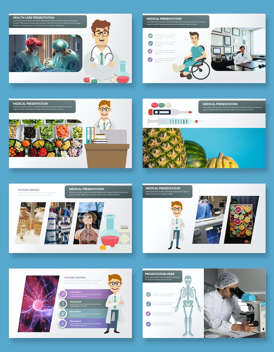 医疗健康中心服务传播展示方案Keynote模板 - PPT派
