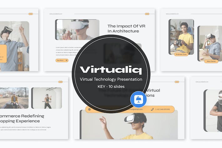 VR虚拟技术keynote模板 - PPT派