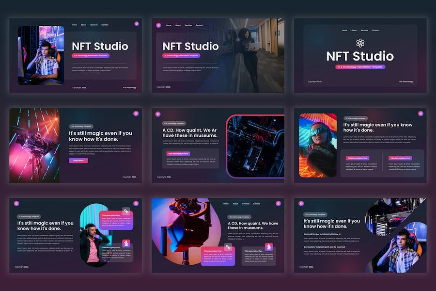 NFT技术数字艺术展示应用PPT模板 - PPT派 NFT技术数字艺术展示应用PPT模板 - PPT派