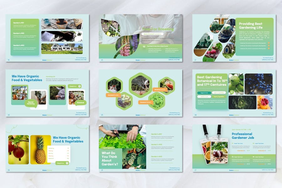 园艺绿化植物品牌宣传PPT模板 - PPT派 园艺绿化植物品牌宣传PPT模板 - PPT派