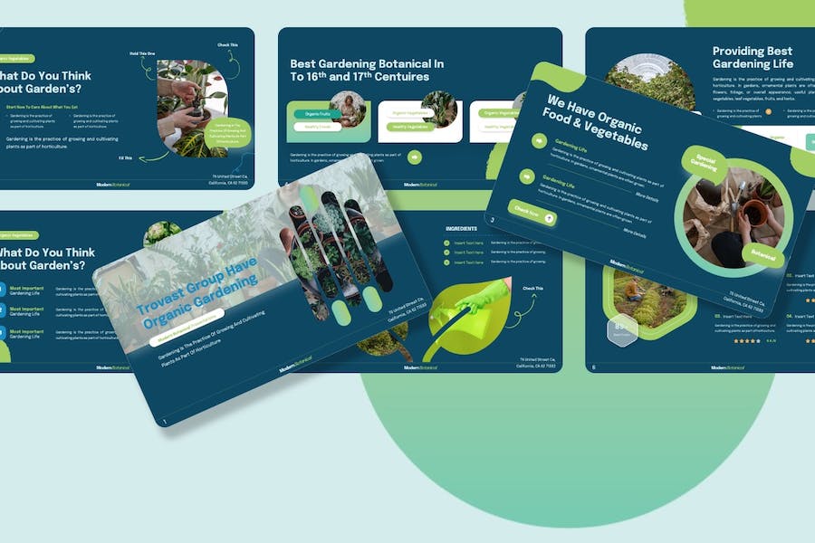 园艺绿化植物品牌宣传PPT模板 - PPT派 园艺绿化植物品牌宣传PPT模板 - PPT派
