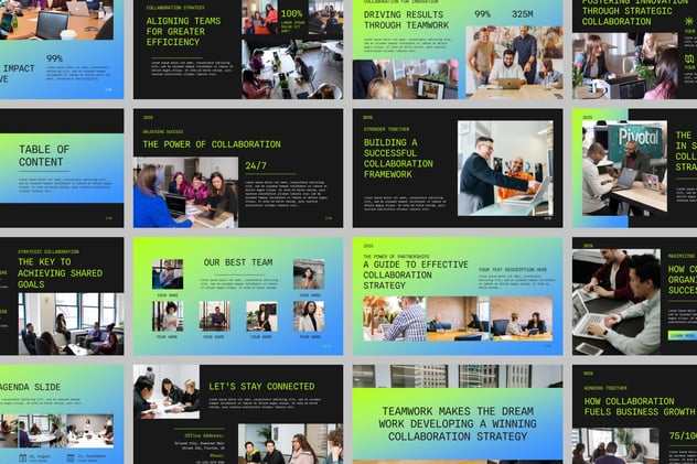 梯度协作策略商务商业PPT模板 - PPT派 梯度协作策略商务商业PPT模板 - PPT派
