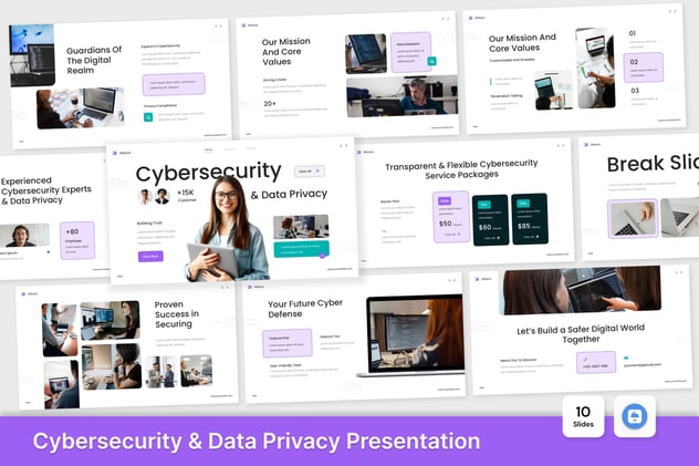 网络安全与数据隐私keynote模板 - PPT派
