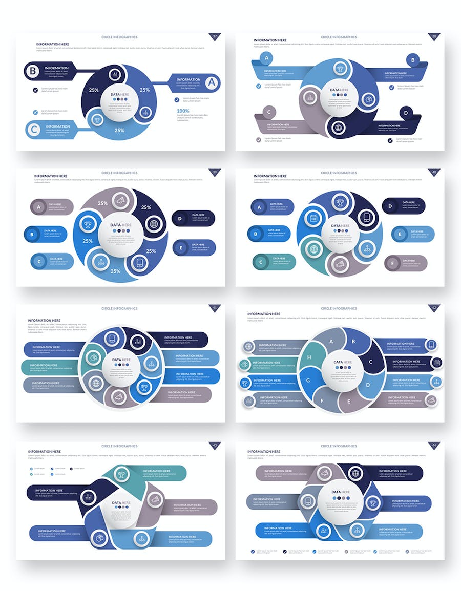 商业圆圈信息图形图表PPT模板 - PPT派 商业圆圈信息图形图表PPT模板 - PPT派
