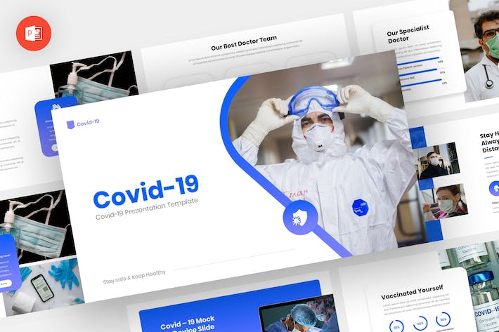 Covid19新冠病毒防护治疗支原体肺炎医学行业PPT模板