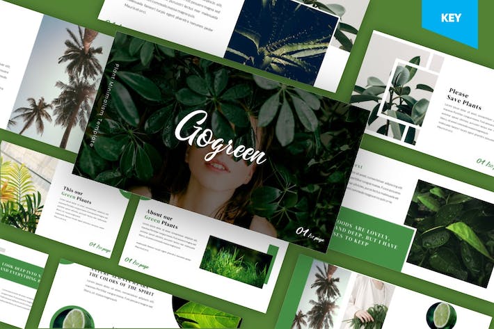 农业环保绿色植物极简自然宣传Keynote模板 - PPT派 农业环保绿色植物极简自然宣传Keynote模板 - PPT派