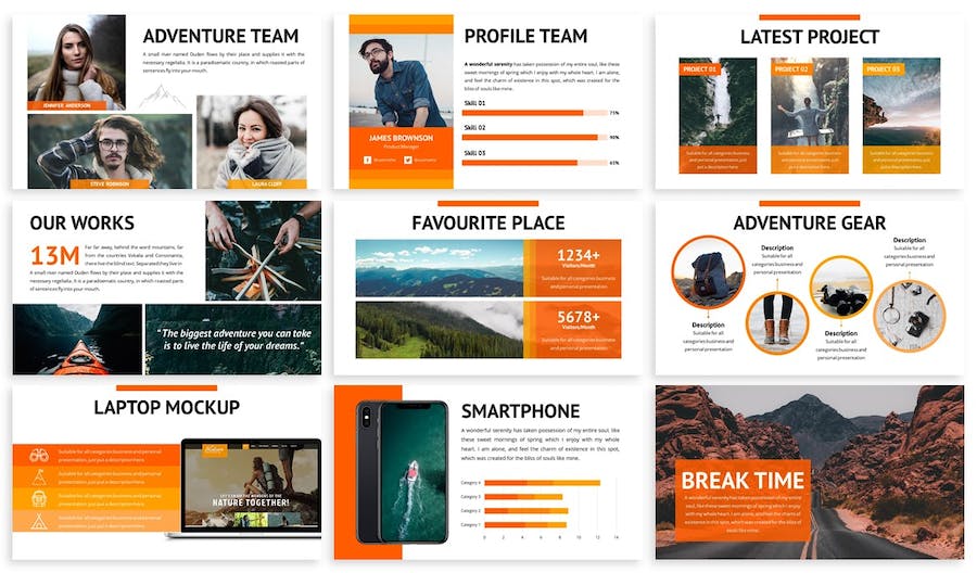 户外冒险旅游活动品牌PPT模板 - PPT派 户外冒险旅游活动品牌PPT模板 - PPT派