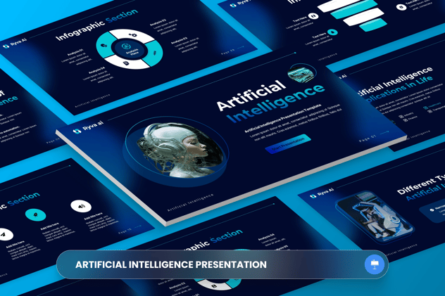 AI人工智能主题演讲keynote模板 - PPT派