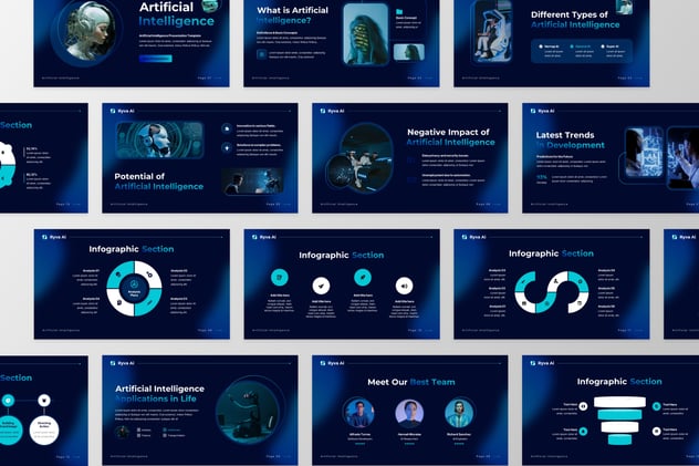 AI人工智能主题演讲keynote模板 - PPT派 AI人工智能主题演讲keynote模板 - PPT派