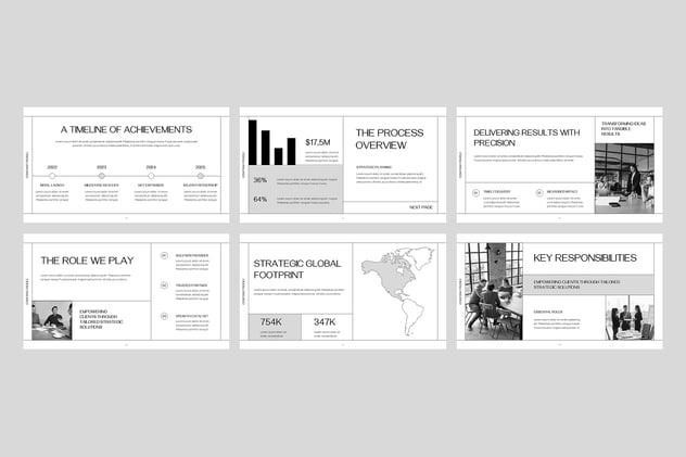 方框黑白线条公司简介PPT模板 - PPT派 方框黑白线条公司简介PPT模板 - PPT派