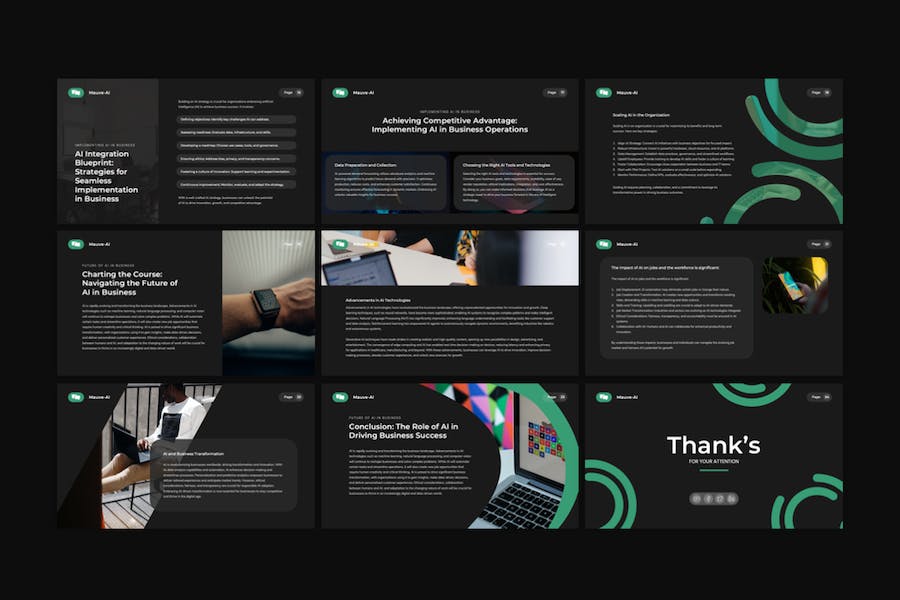人工智能科技发展趋势分析Keynote模板 - PPT派 人工智能科技发展趋势分析Keynote模板 - PPT派