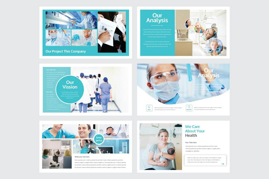 健康医疗诊所品牌形象设计Keynote模板 - PPT派 健康医疗诊所品牌形象设计Keynote模板 - PPT派