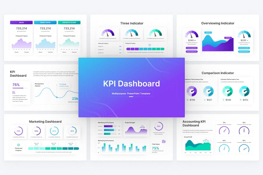 KPI数据统计分析PPT模板 - PPT派 KPI数据统计分析PPT模板 - PPT派