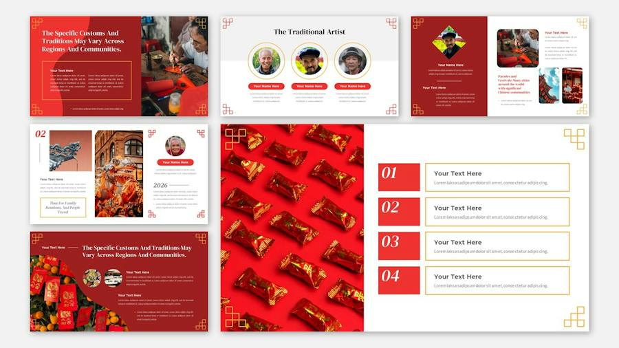 中国新年节日庆祝文化传播keynote模板 - PPT派 中国新年节日庆祝文化传播keynote模板 - PPT派