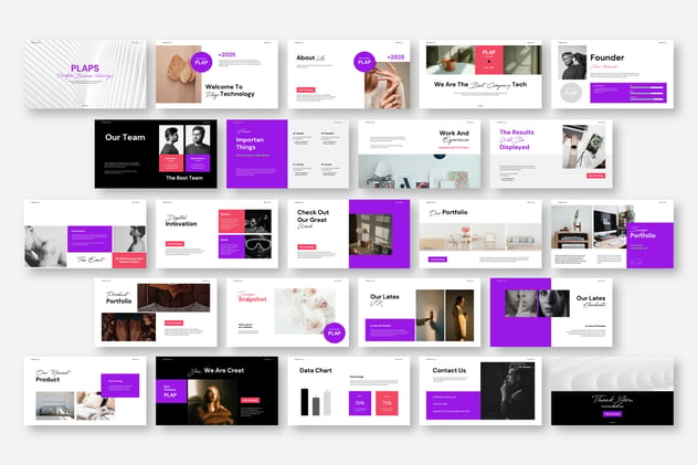 现代优雅企业业务作品集PPT模板 - PPT派 现代优雅企业业务作品集PPT模板 - PPT派