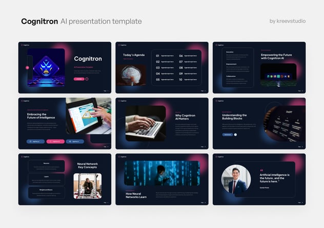 AI科技人工智能PowerPoint模板 - PPT派 AI科技人工智能PowerPoint模板 - PPT派