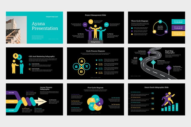 商务信息图形keynote模板 - PPT派 商务信息图形keynote模板 - PPT派
