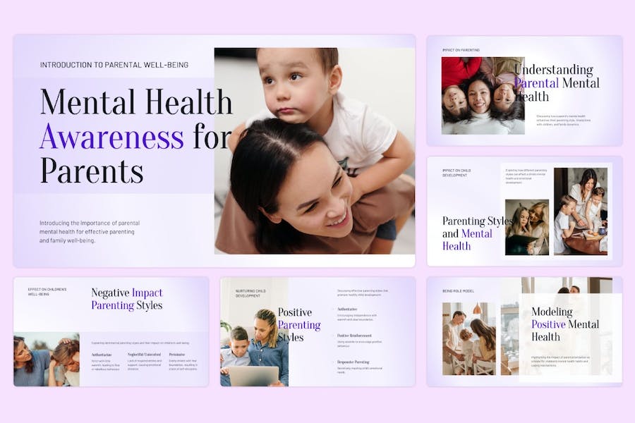 育儿亲子心理健康指导Keynote模板 - PPT派 育儿亲子心理健康指导Keynote模板 - PPT派