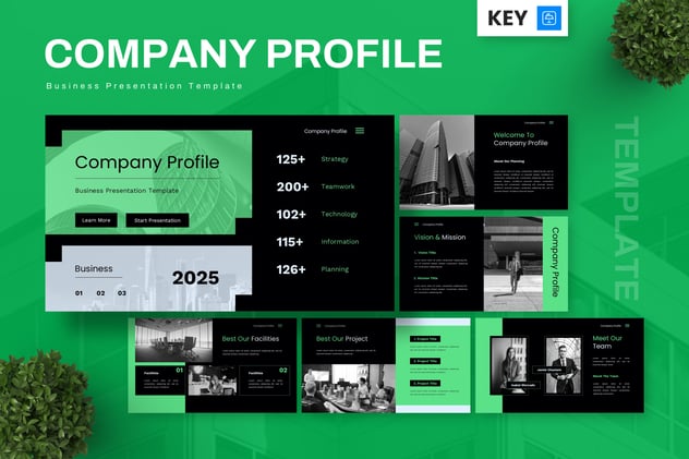 企业公司简介商务品牌宣传Keynote模板 - PPT派