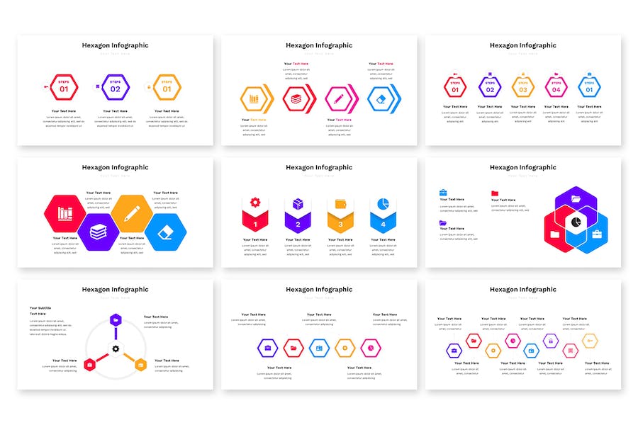六边形信息图形数据可视化展示Keynote模板 - PPT派 六边形信息图形数据可视化展示Keynote模板 - PPT派