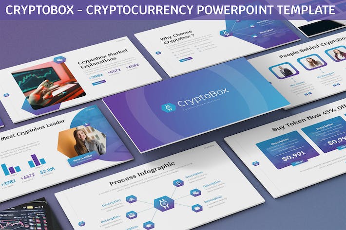 加密货币PowerPoint模板 - PPT派