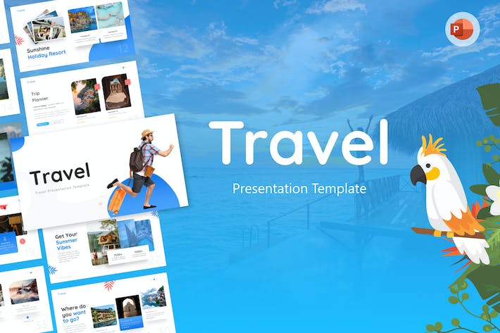 创意旅游行业数据分析报告PPT模板 - PPT派