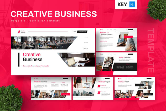 创意商务企业品牌营销策略Keynote模板 - PPT派