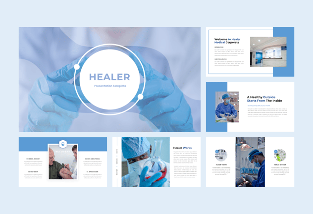 蓝色医疗医学学术报告PPT模板 - PPT派 蓝色医疗医学学术报告PPT模板 - PPT派