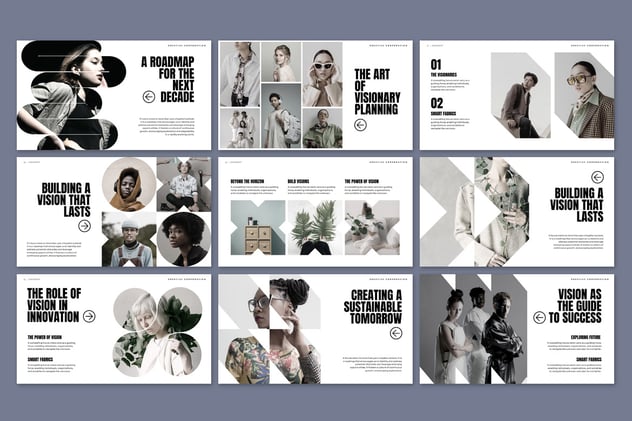 黑白创意个性品牌视觉设计PPT模板 - PPT派 黑白创意个性品牌视觉设计PPT模板 - PPT派