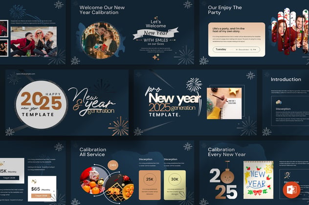 新年活动策划PowerPoint模板 - PPT派