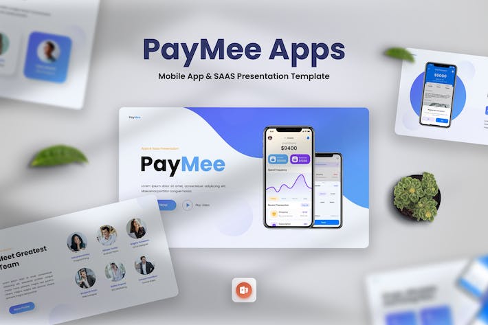 移动支付APP SaaS产品PPT模板 - PPT派