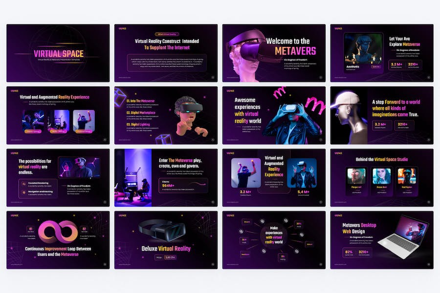 创意虚拟空间VR科技keynote模板 - PPT派 创意虚拟空间VR科技keynote模板 - PPT派