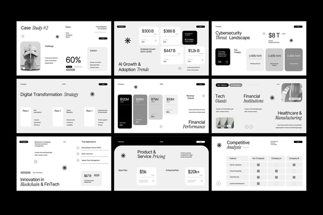 互动技术业务公司keynote模板 - PPT派